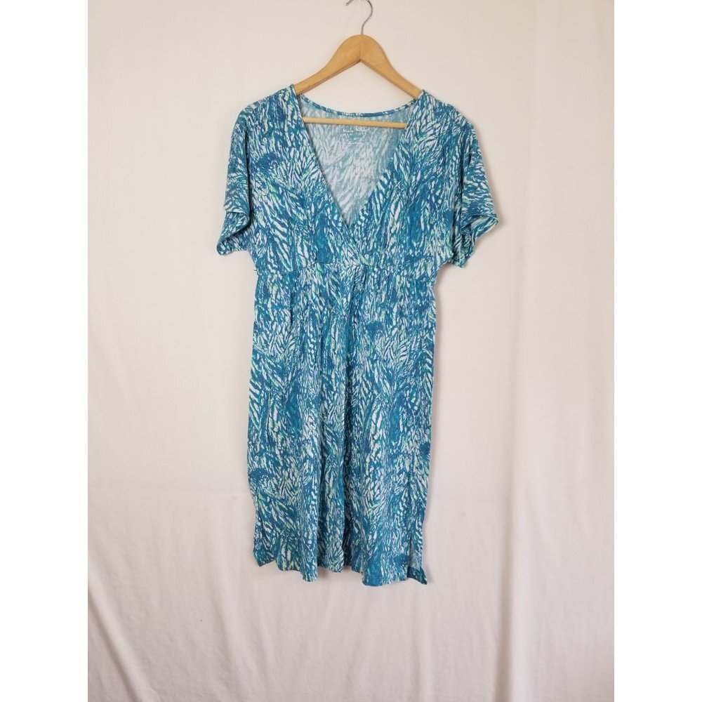 Nicole Miller V-neck short sleeve mini dress women's size Medium (24)